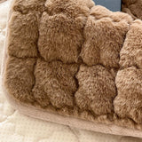 3color fluffy waffle sofacover