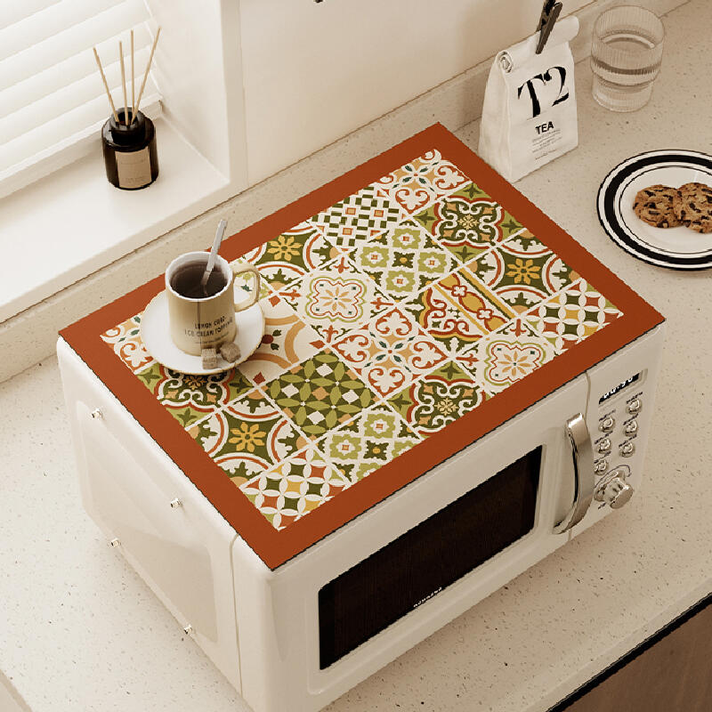 retro classical microwave cover mat