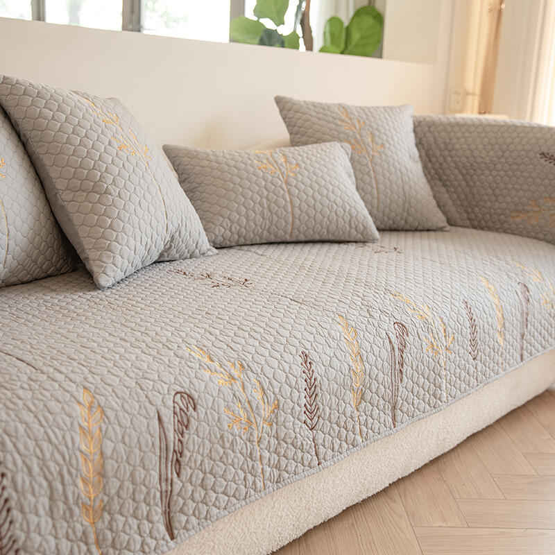 quilting grass pattern sofa cover