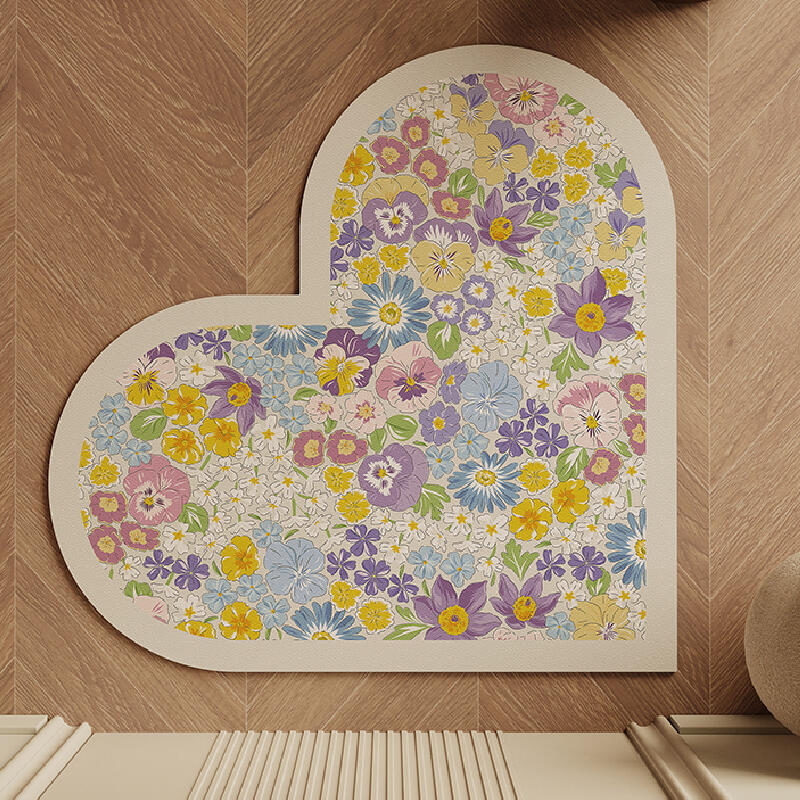 4design heart shape door mat