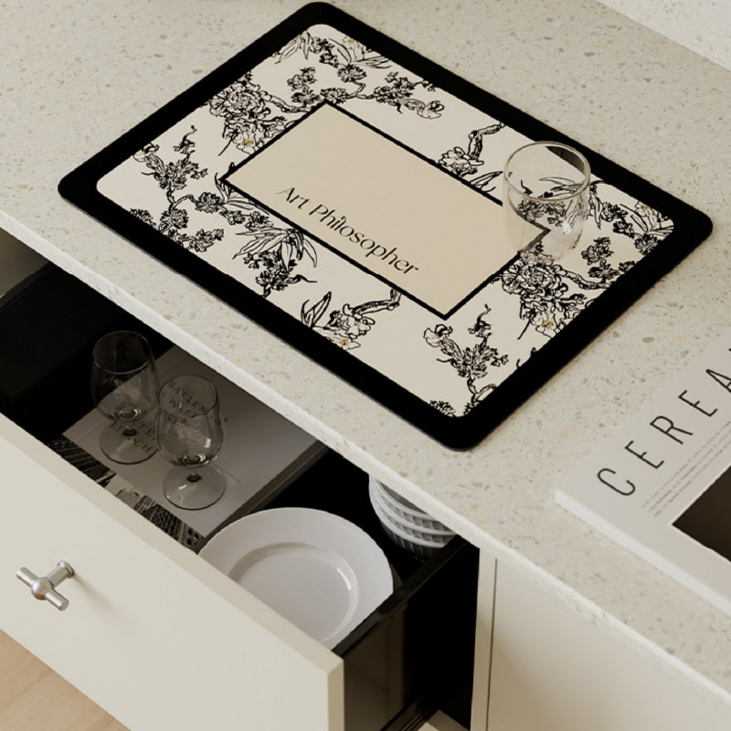 art philosopher logo sink mat