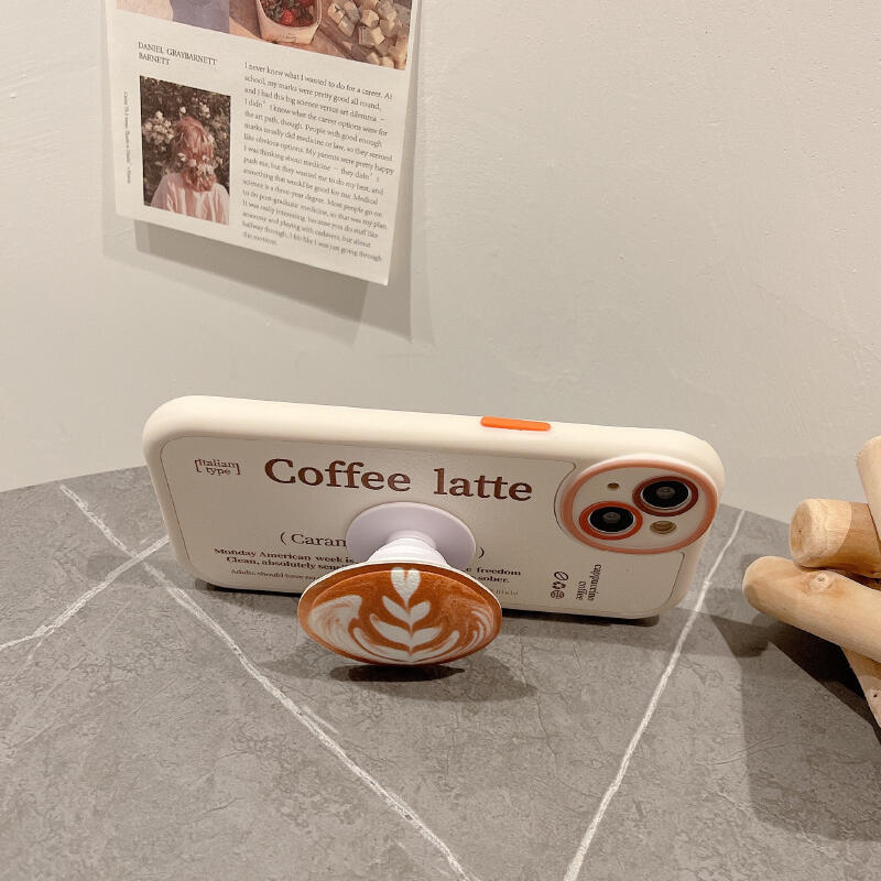 coffee latte grip iPhone case