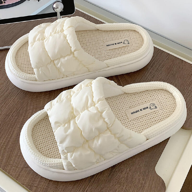 9color quilted down roomshoes