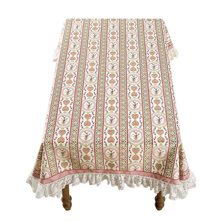 2design pink lovely tulip table cloth