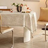 beige elegance logo table cloth