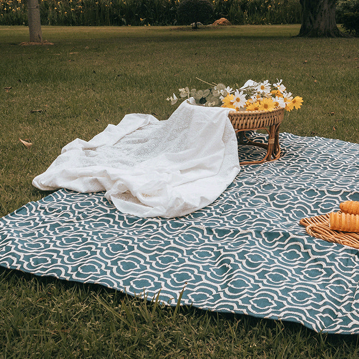 waterproof tile pattern picnic sheet