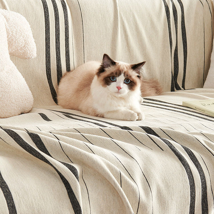 5color mannish stripe sofa cover