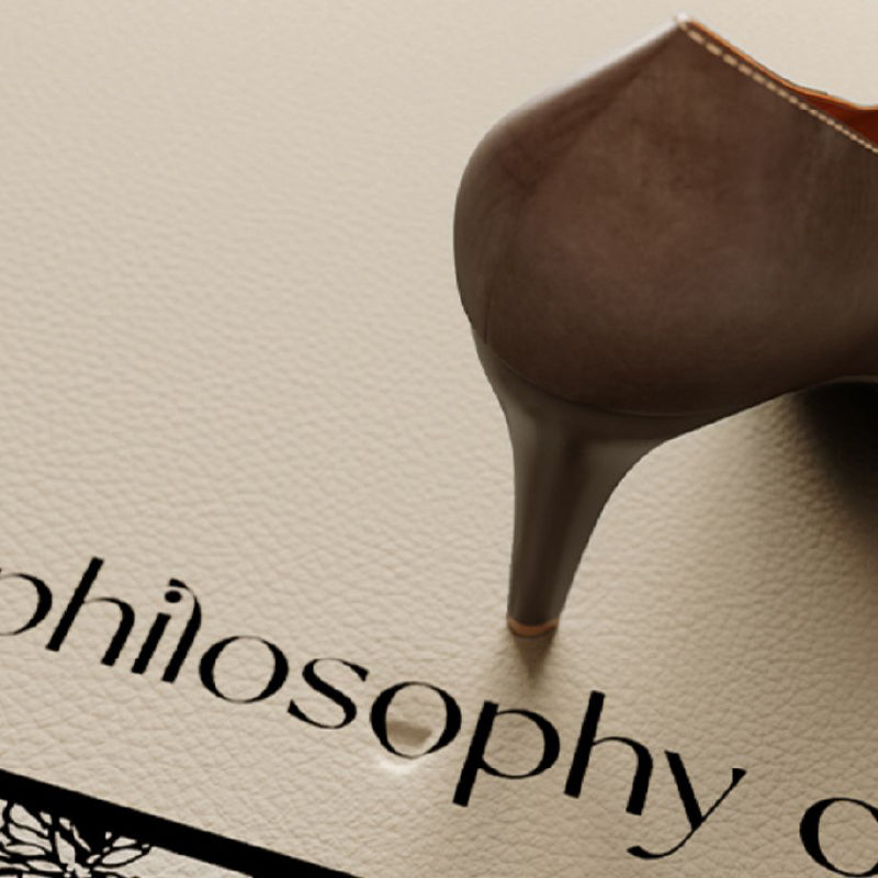 art philosopher logo door mat