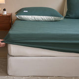 8color waffle cotton mattress sheets
