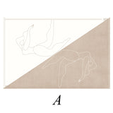 4design modern art square carpet