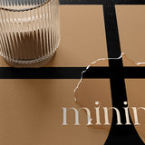 minimalism retro place mat