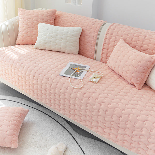 5color pastel velvet sofa cover