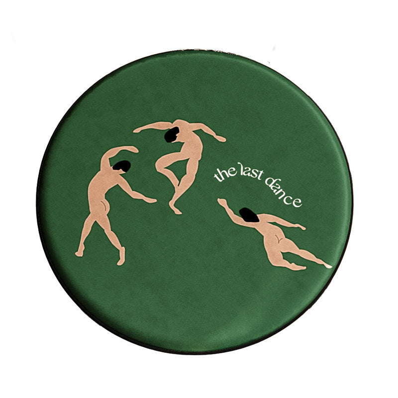 the last dance round cushion