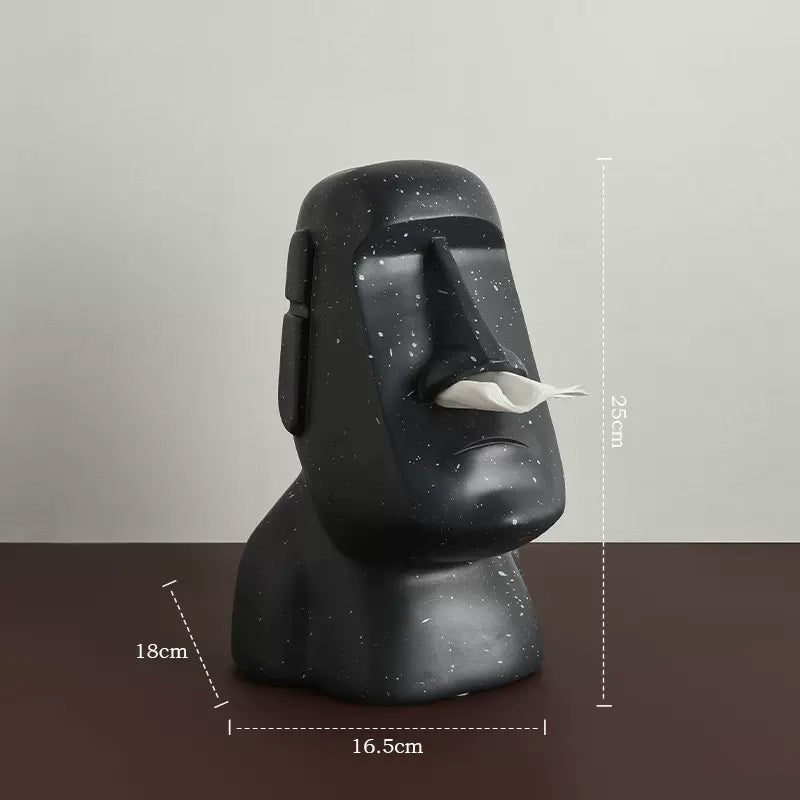 6color moai statue tissue case