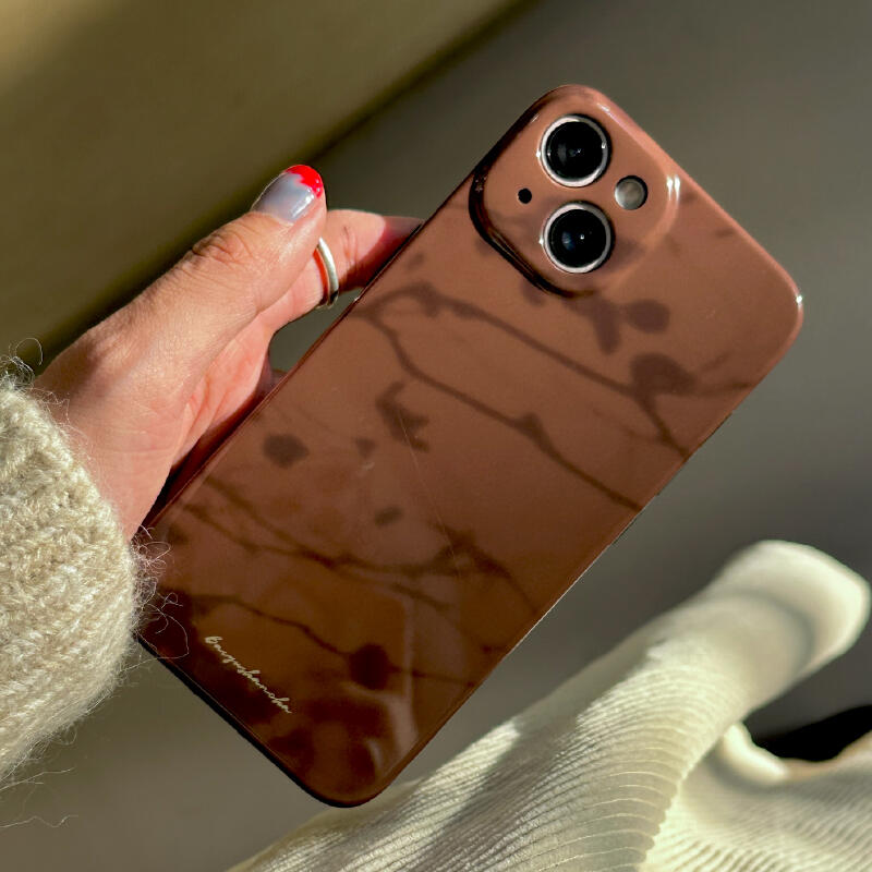 dark brown shadow iPhone case