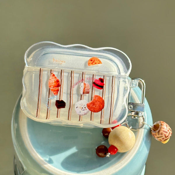clear wave sweet charm Airpods case