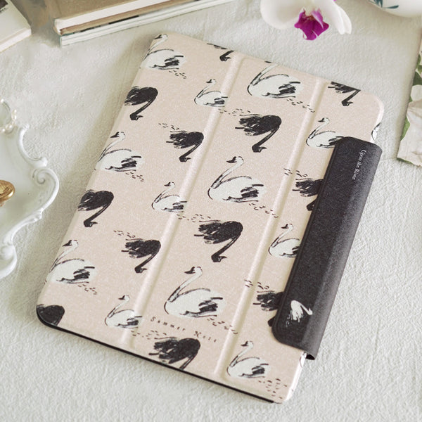 swan shadow iPad case
