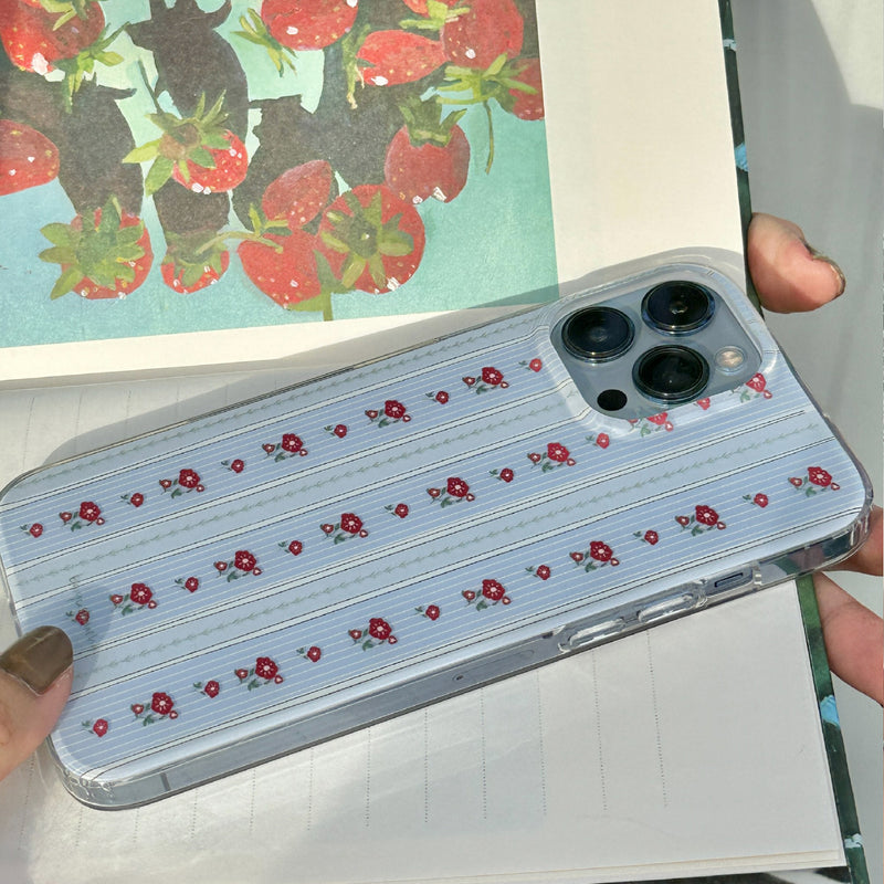 retro flower tape iPhone case