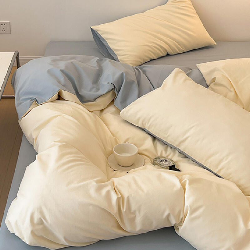 8color pastel bicolor duvet cover