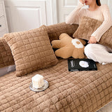 3color fluffy waffle sofacover