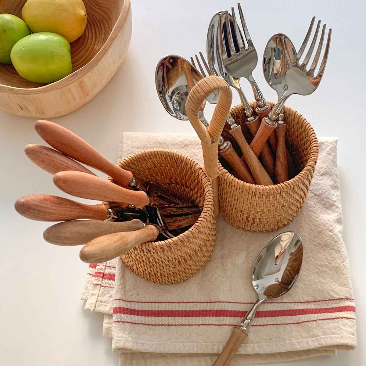 rattan handbag basket