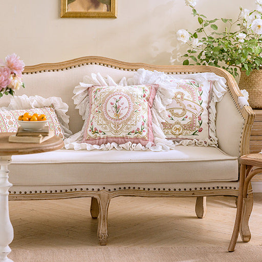 8design pink lovely tulip cushion