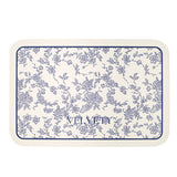 2color french flower velvety place mat