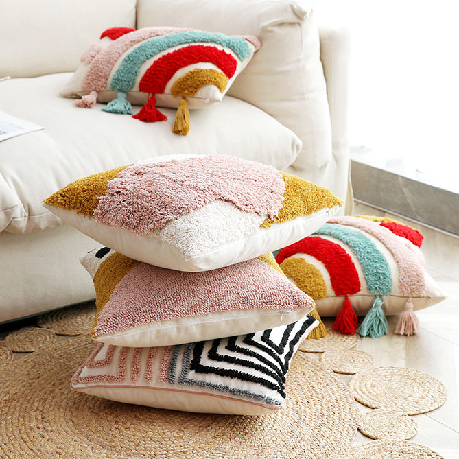 5design mottled colorful cushion