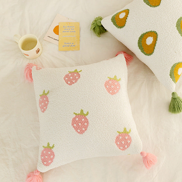 4design fruit knit cushion