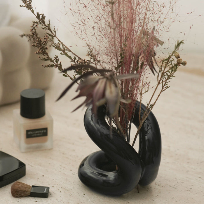 3color ceramic brush stand