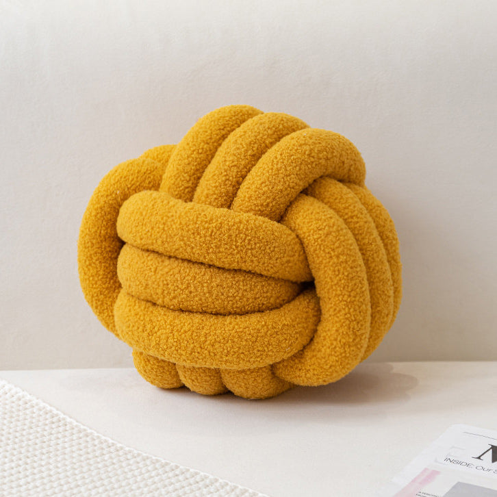 8color boa knit ball cushion