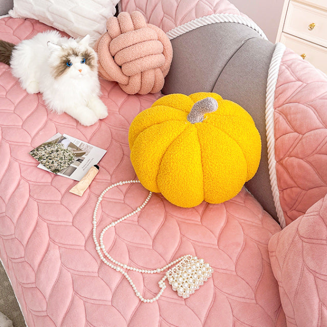 4color cable pattern cushion