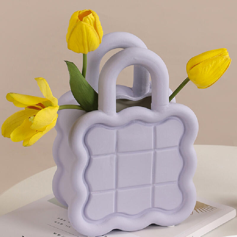 6design wave bag shape pastel vase SET