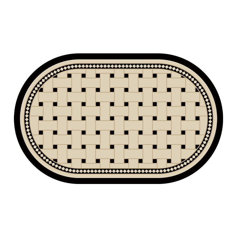 2design brown retro tile bath mat