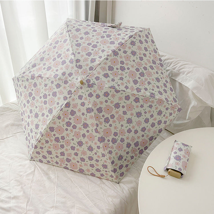 3design flower square folding uv parasol