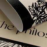 art philosopher logo shelf mat