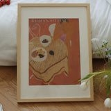 3design girl modern poster & frame SET