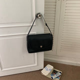 3color vintage deep leather bag