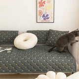 2color quilted cotton sofa cover