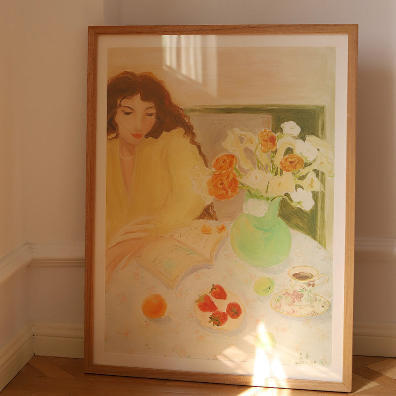 spring afternoon art poster & frame SET