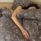 8design monotone modern flower bedlinen set