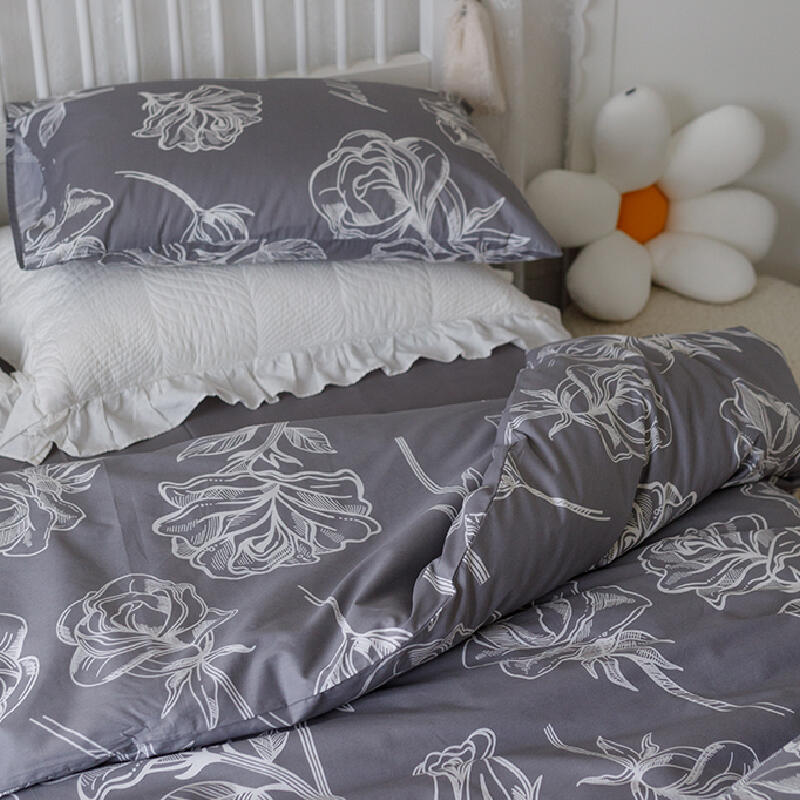 2color simple flower bedlinen set