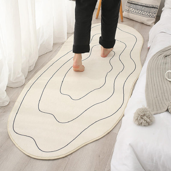 5design Irregular wave modern carpet