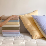 8color pastel bicolor duvet cover