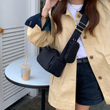 2color casual square shoulder bag