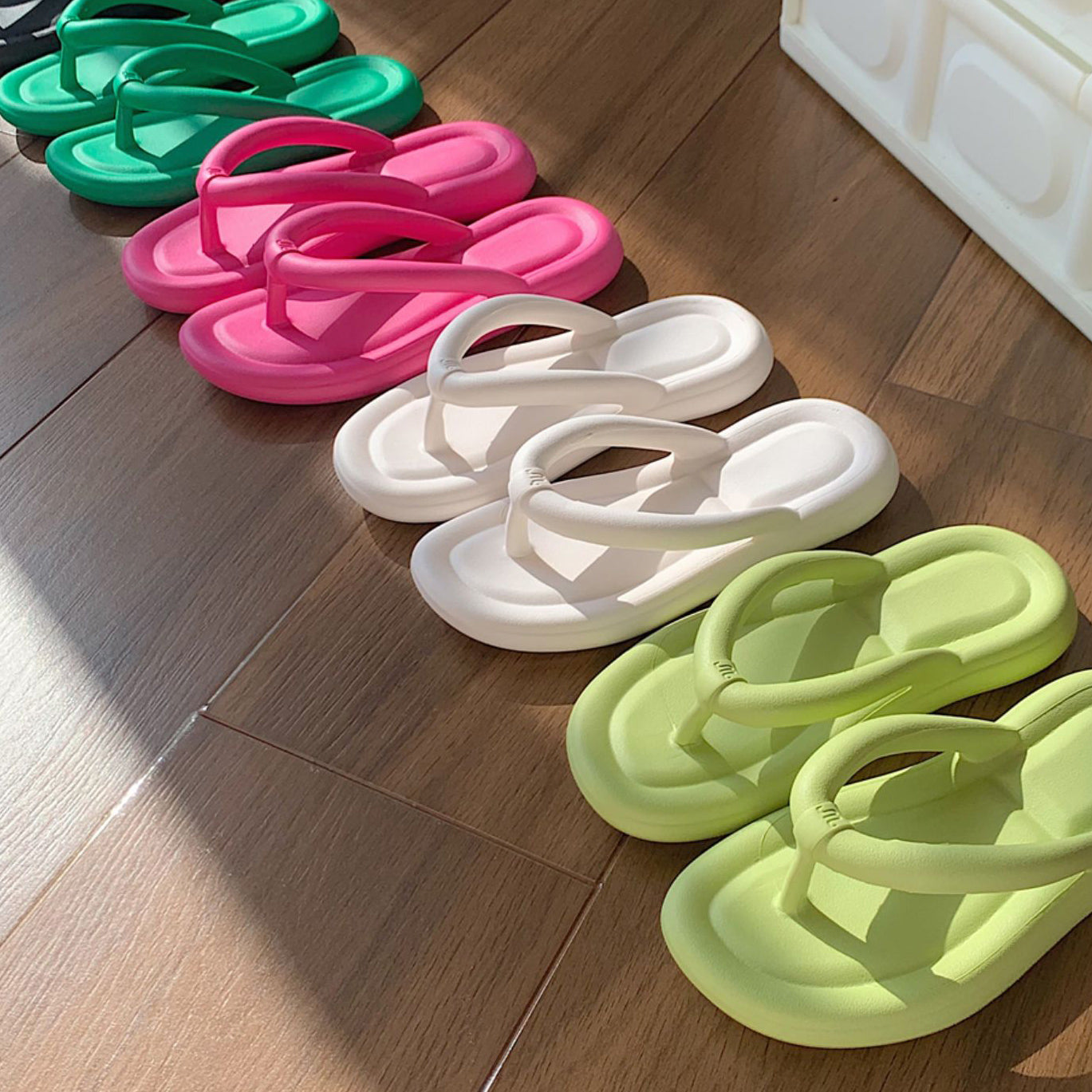 5color simple casual rubber roomshoes