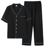 piping charcoal gray pair roomwear