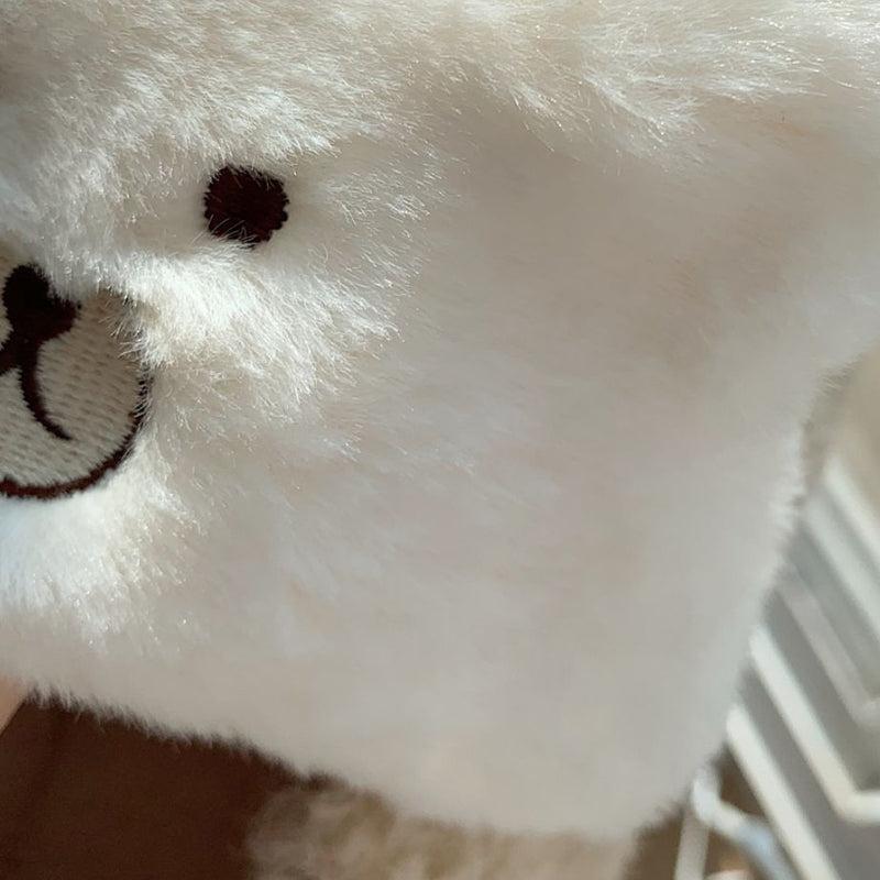 4color fur bear roomshoes