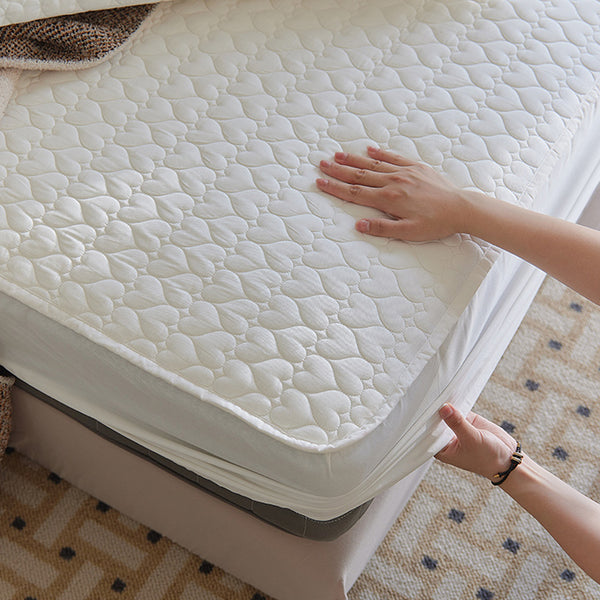 4color heart stitch mattress sheets