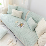 5color pastel velvet sofa cover